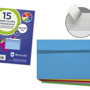 SOBRES AUTOADHESIVOS COLORES 15U