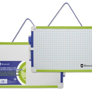 PIZARRA DOBLE CARA CON ROTULADOR Y COLGANTE