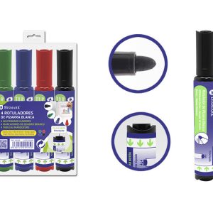 ROTULADORES PIZARRA BLANCA 4 COLORES