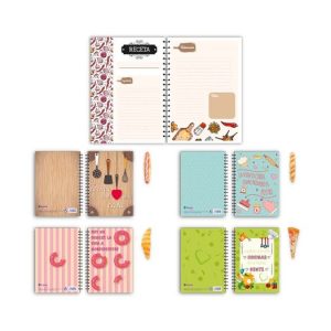 CUADERNO A5 RECETAS CON BOLIGRAFO VERDURAS 60H