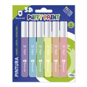 PINTURA 3D COLORES PASTEL 6U 10ML