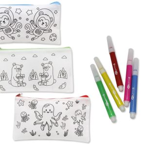 ESTUCHE PARA COLOREAR +5 MINI ROTULADORES LAVABLE
