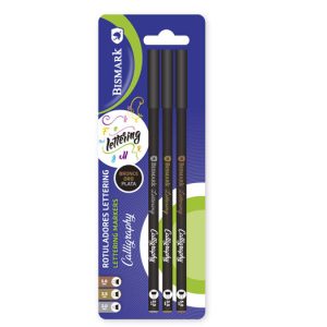 SET 3 ROTULADORES CALIGRAFIA LETTERING ORO PLATA BRONCE
