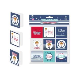 TARJETAS ADHESIVAS NI?O MI PRIMERA COMUNION