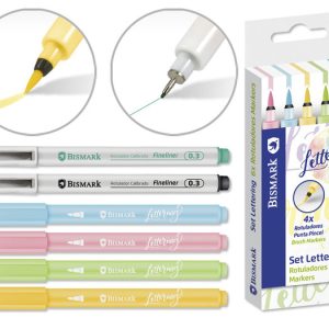 SET INICIACION 6 ROTULADORES LETTERING PASTEL