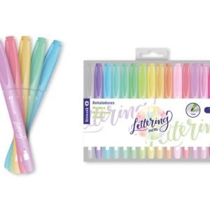 ROTULADORES PUNTA REDONDA LETTERING ING PASTEL 15U