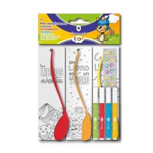 SET 3U MARCAPAGINAS PARA COLOREAR CON ROTULADORES