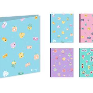 CARPETAS 4 ANILLAS 40MM CUQUI SURTIDAS