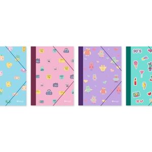 CARPETAS GOMAS Y SOLAPAS CUQUI SURTIDAS