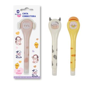 EXPOSITOR 12 CINTA CORRECTORA KAWAII 5MM 6 METROS