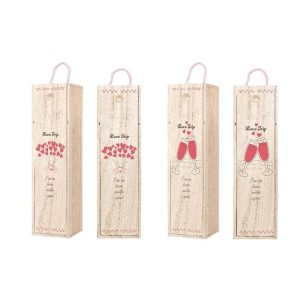 CAJA VINO MADERA LOVE