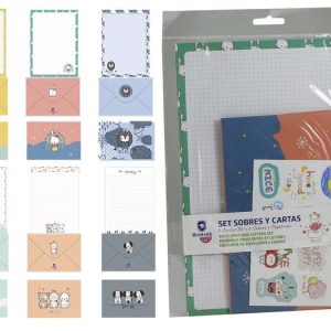 SET SOBRES Y CARTAS KAWAII