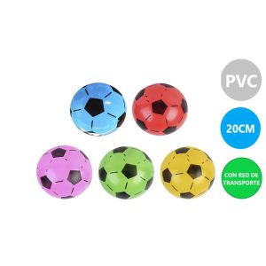 PELOTA NO INFLADA PVC FUTBOL N?4 22CM 50GR SURTIDAS