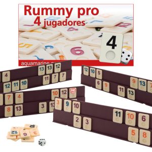 JUEGO RUMMY AQUAMARINE 4 JUGADORES