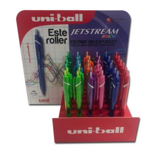 EXPOSITOR 36 BOLIGRAFO UNI JETSTREAM SPORT SXN-157 SURTIDOS
