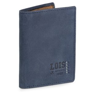 CARTERA HOMBRE VERTICAL HEWITT AZUL LOIS