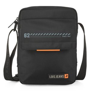 BANDOLERA LOIS JEANS LOGAN NEGRA