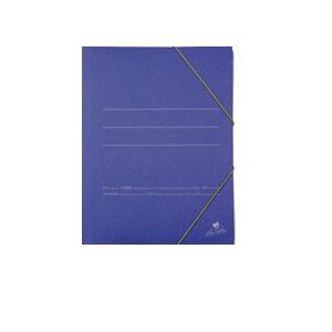 CARPETA FOLIO GOMAS SOLAPAS CARTON AZUL