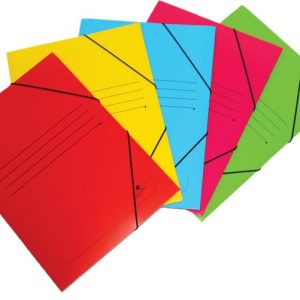 CARPETA FOLIO GOMAS SOLAPA CARTON 500GR SURTIDAS