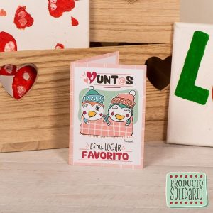 PACK 10 TARJETAS DE FELICITACION JUNTOS EL MEJOR LUGAR