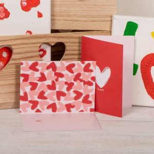 PACK 10 TARJETAS DE FELICITACION CORAZON MIO