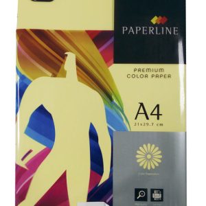 PAPEL A4 500H 80GR PAPERLINE AMARILLO CREMA