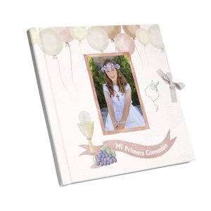 LIBRO FOTOS COMUNION NI?A GLOBOS 44P A COLOR