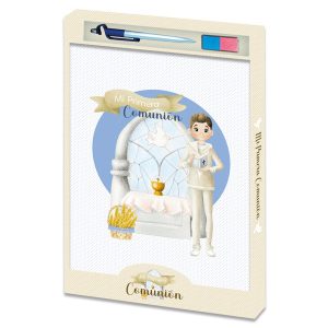LIBRO COMUNION NI?O ALTAR + BOLIGRAFO + TAMPON 44 PAGINAS