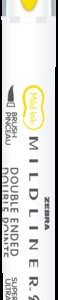 ROTULADOR ZEBRA MILDLINER DOBLE PUNTA PINCEL AMARILLO LIMON