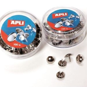 CHINCHETAS NIQUELADAS APLI C/100