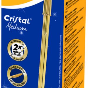 BOLIGRAFO BIC CRISTAL ORO (TINTA AZUL)