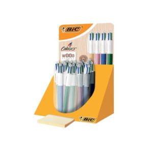EXPOSITOR 30 BOLIGRAFO BIC 4 COLORES WOOD