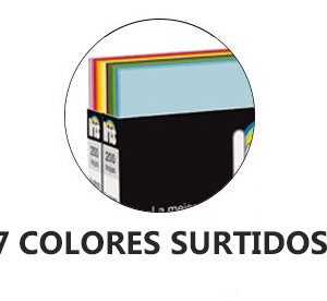 CARTULINA 50X65 IRIS 185G EXP 200H COLORES FUERTES