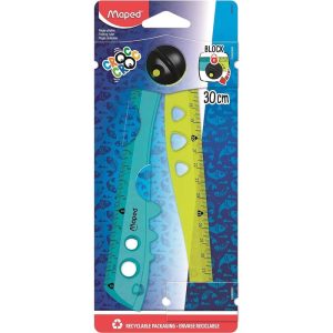 REGLA MAPED PLEGABLE CROC CROC 15/30CM BLISTER
