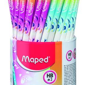 BOTE 72 LAPIZ MAPED GRAFITO HB (RESINA)TRIANGULAR Y GOMA
