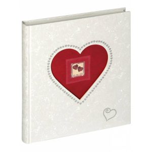 ALBUM FOTOS BODAS FOREVER CORAZON 60 HOJAS BLANCAS 29X32CM