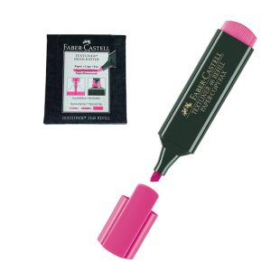 MARCADOR FABER CASTELL TEXTLINER 1548 FLUOR ROSA