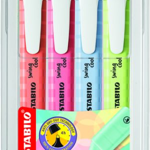 ROTULADOR STABILO SWING COOL PASTEL ESTUCHE DE 4 COLORES