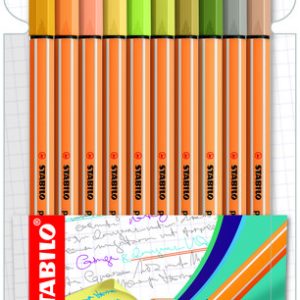 ROTULADOR POINT 88 ESTUCHE DE 10 NUEVOS COLORES