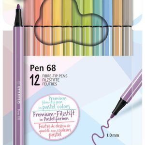 ROTULADOR STABILO PEN 68 PASTEL LOVE 12 COLORES SURTIDOS