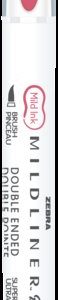 ROTULADOR ZEBRA MILDLINER DOBLE PUNTA PINCEL ROJO