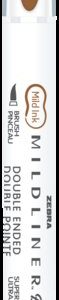 ROTULADOR ZEBRA MILDLINER DOBLE PUNTA PINCEL WARM MARRON