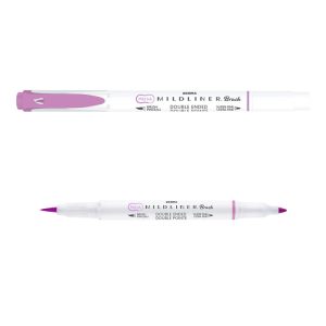ROTULADOR ZEBRA MILDLINER DOBLE PUNTA PINCEL WARM MAGENTA