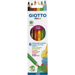 LAPIZ GIOTTO MEGA 6 COLORES SURTIDOS