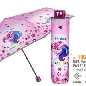 PARAGUAS INFANTIL PLEGABLE 50/8 MANUAL UNICORNIO