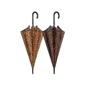PARAGUAS MUJER 61/8 AUTOMATICO ESTAMPADO LEOPARDO SURT,