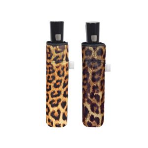 PARAGUAS MUJER PLEGABLE 54/8 AUTOMATICO LEOPARDO SURT,