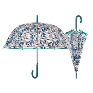 PARAGUAS MUJER 61/8 AUTOMATICO POE HOJAS TRANSPARENTE