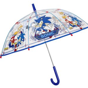 PARAGUAS INFANTIL 45/8 MAN TRANSPARENTE CUPULA SONIC
