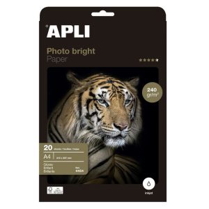 PAPEL FOTOGRAFICO PHOTOBRIGHT A4 240 G 20 HOJAS